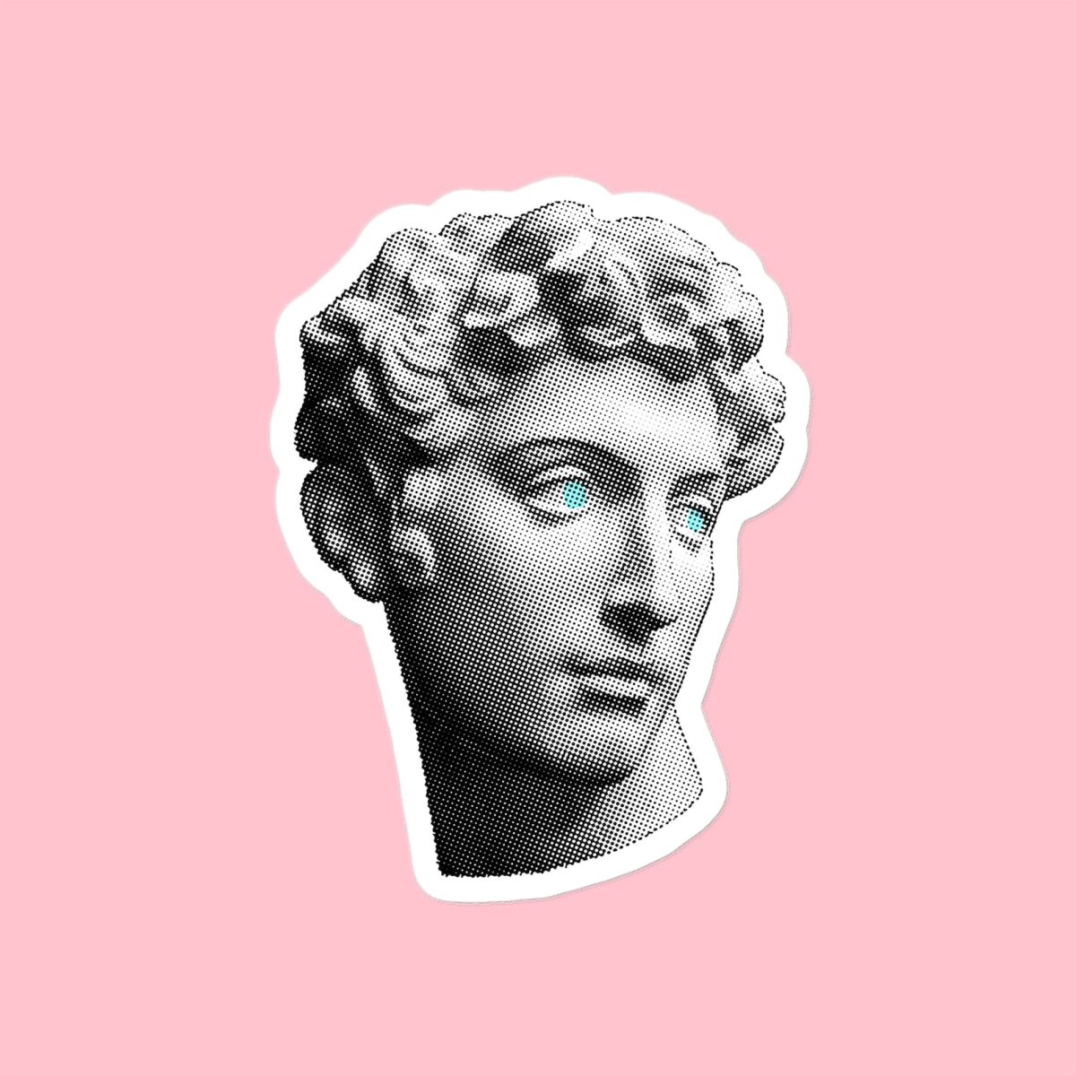 Давид Микеланджело vaporwave