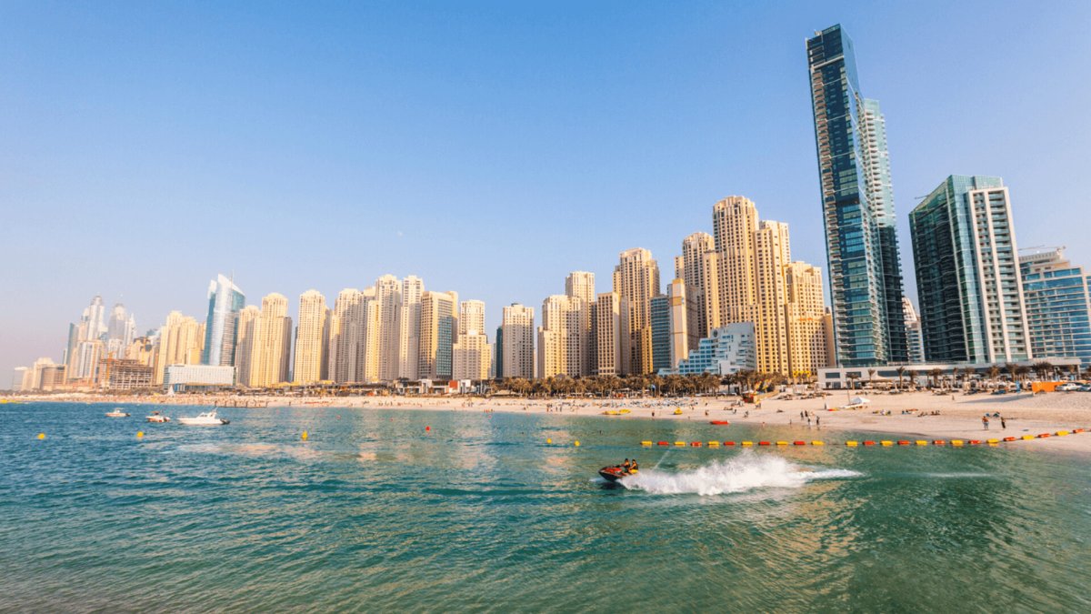 Пляж JBR Дубай Марина