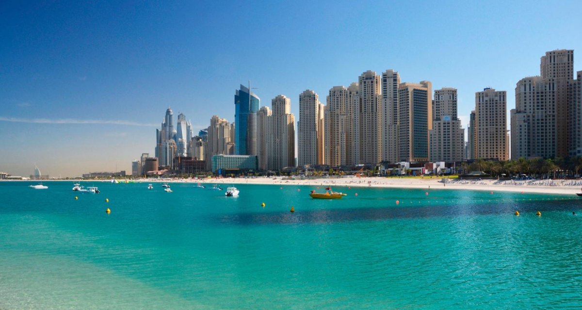 Пляж JBR В Дубае