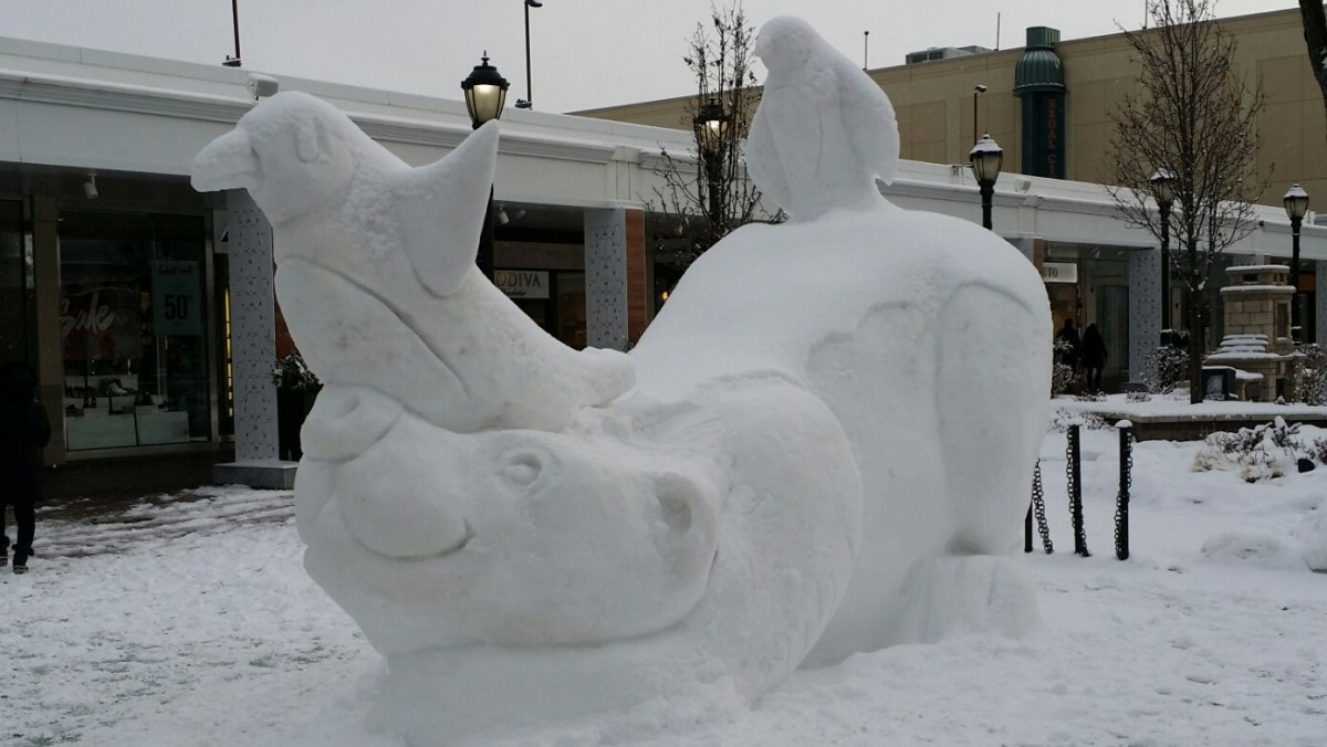 Эскизы снежных скульптур