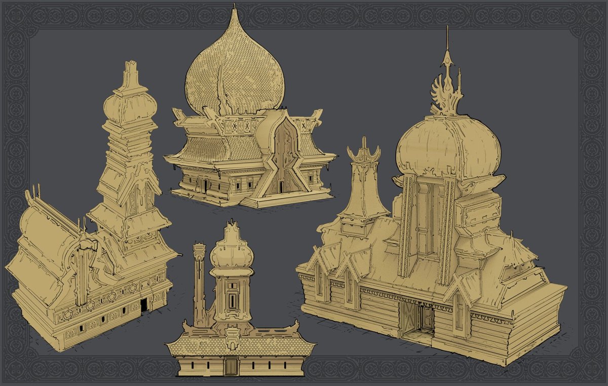Slavic Temple Reconstruction