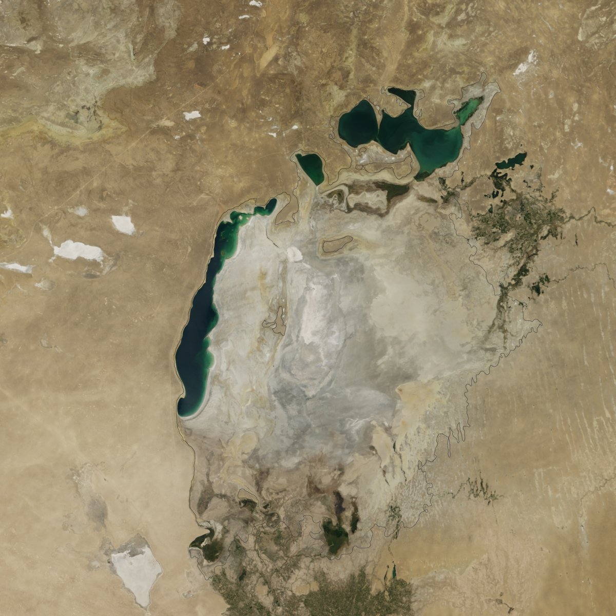 Аральское море на карте 2022
