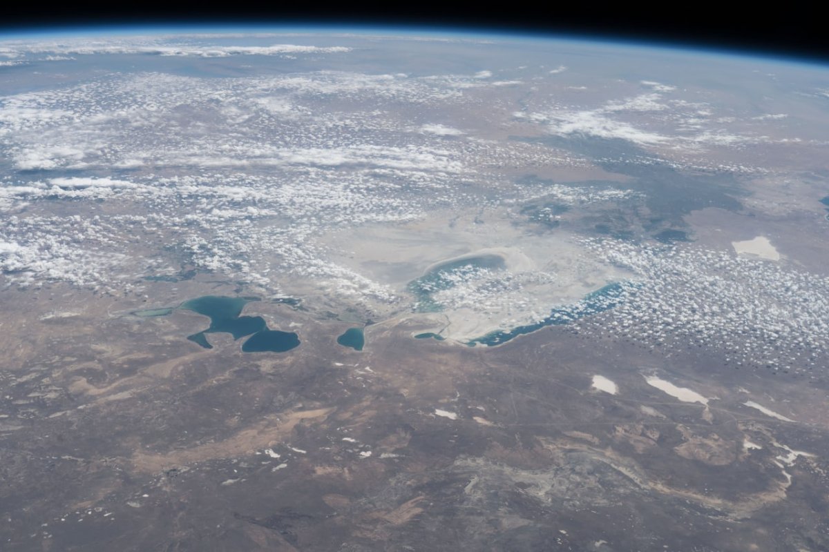 Аральское море вид из космоса