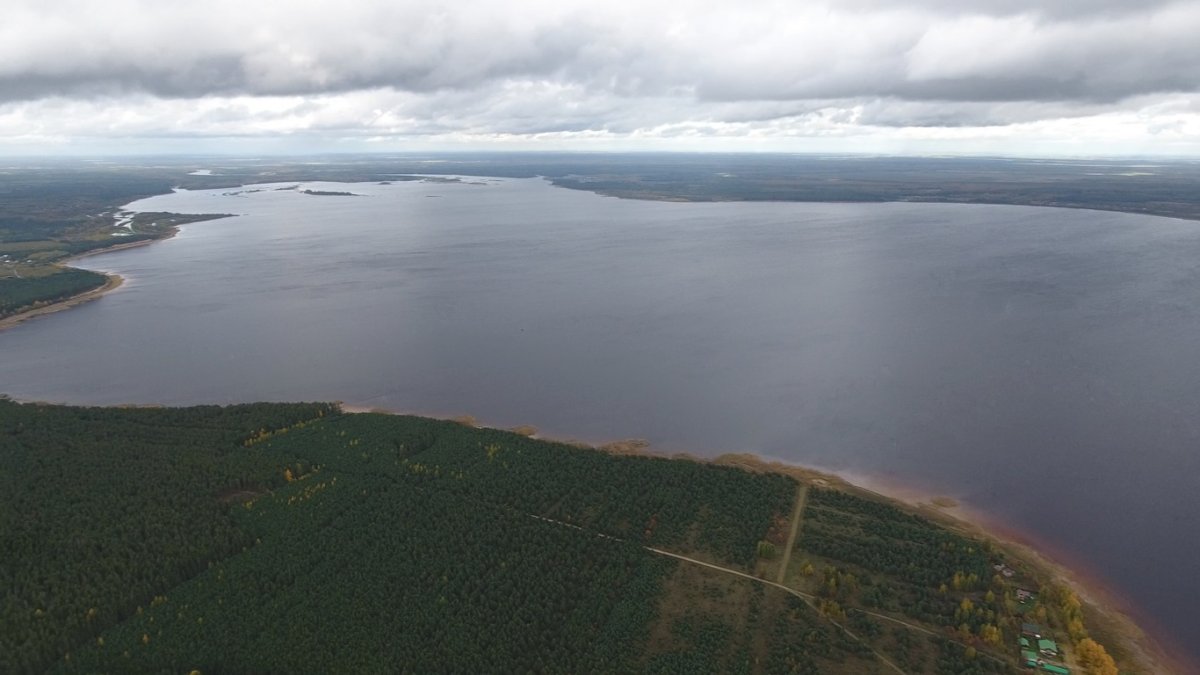 Волга Рыбинское водохранилище