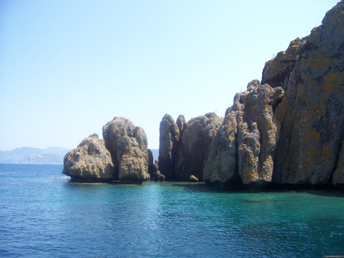 Скалы зубы дракона Эгейское море Турция
