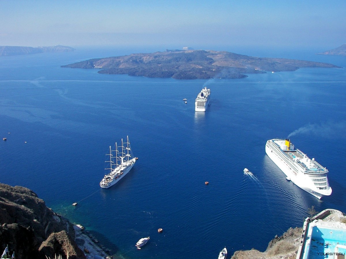 Эгейское море Санторини