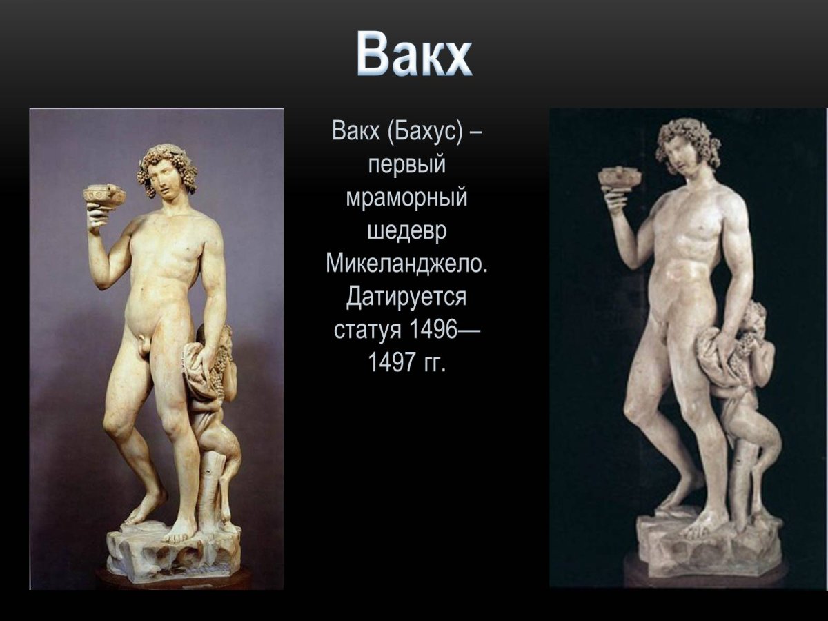 Микеланджело Буонарроти Бахус