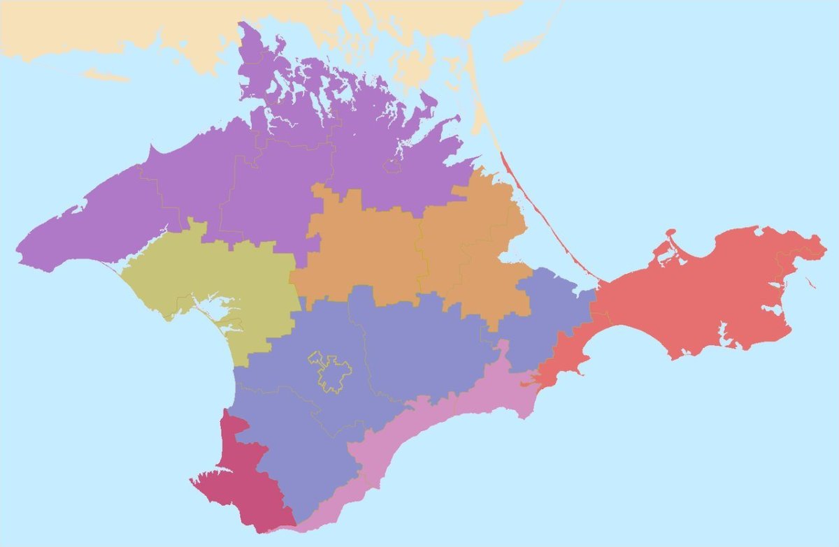 Границы районов Крыма