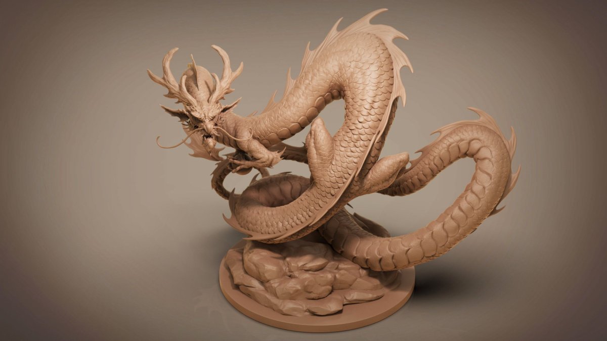 Дракон японский Zbrush
