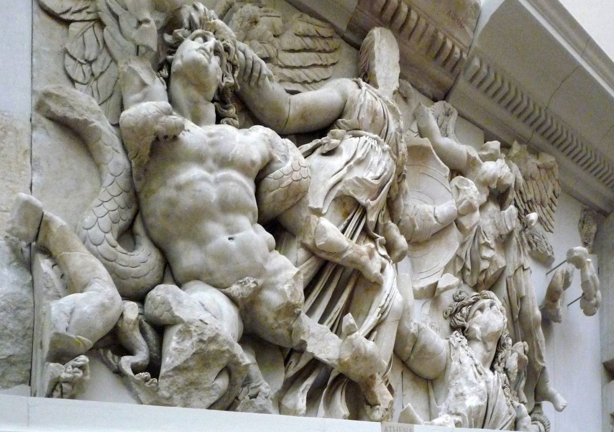 Gigantomachy Athena