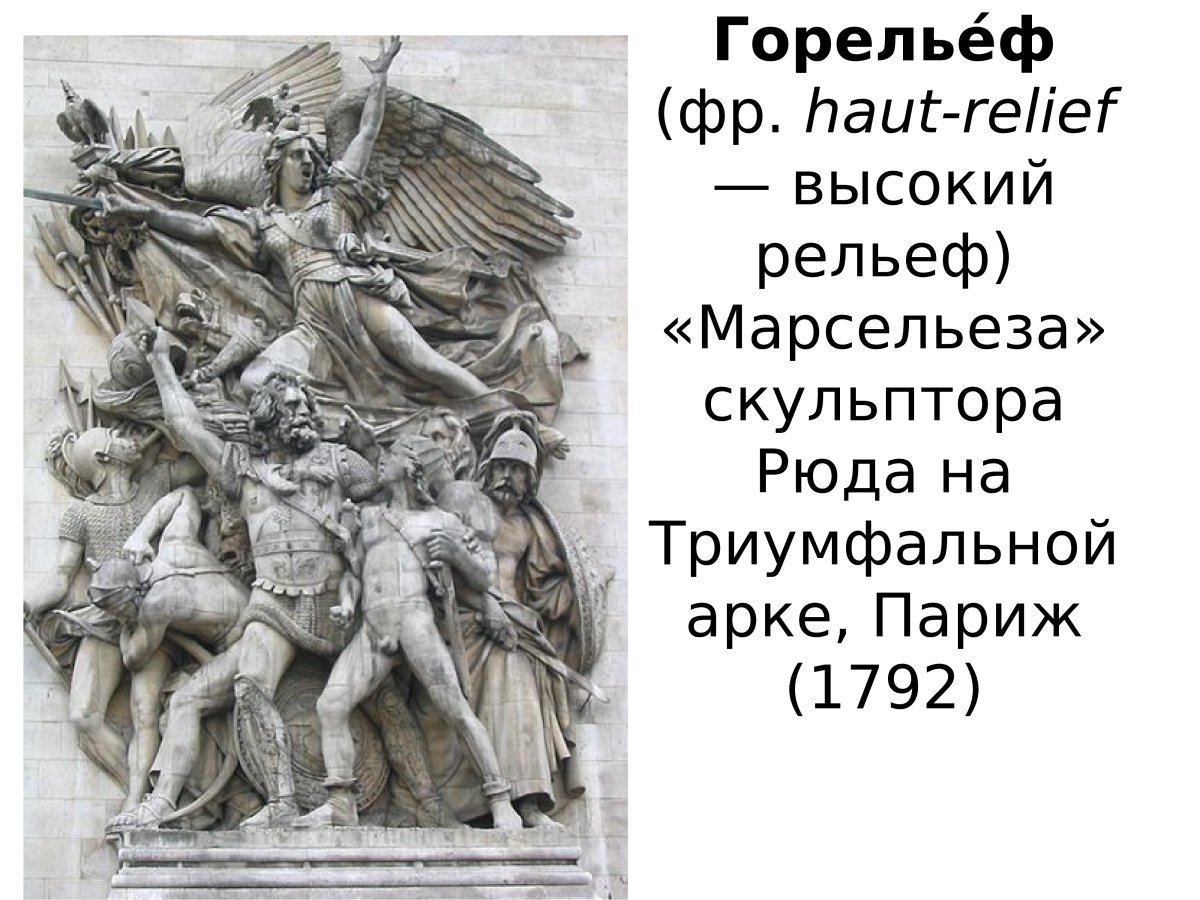 Марсельеза скульптора Рюда на Триумфальной Парижской арке