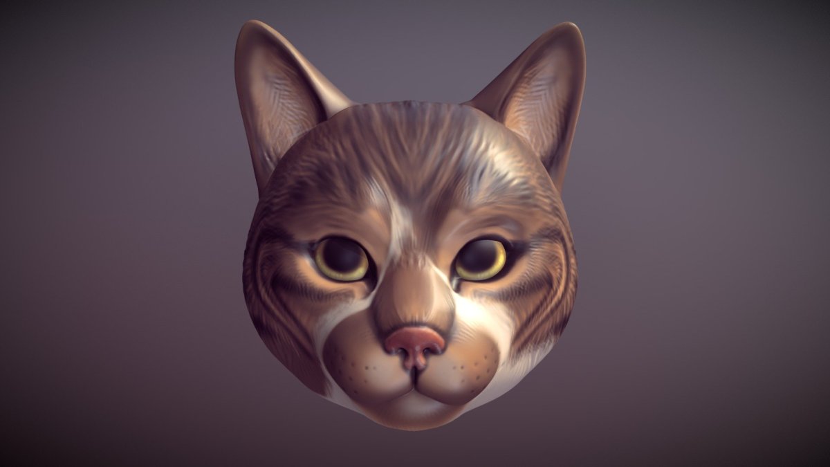Кошка 3д модель