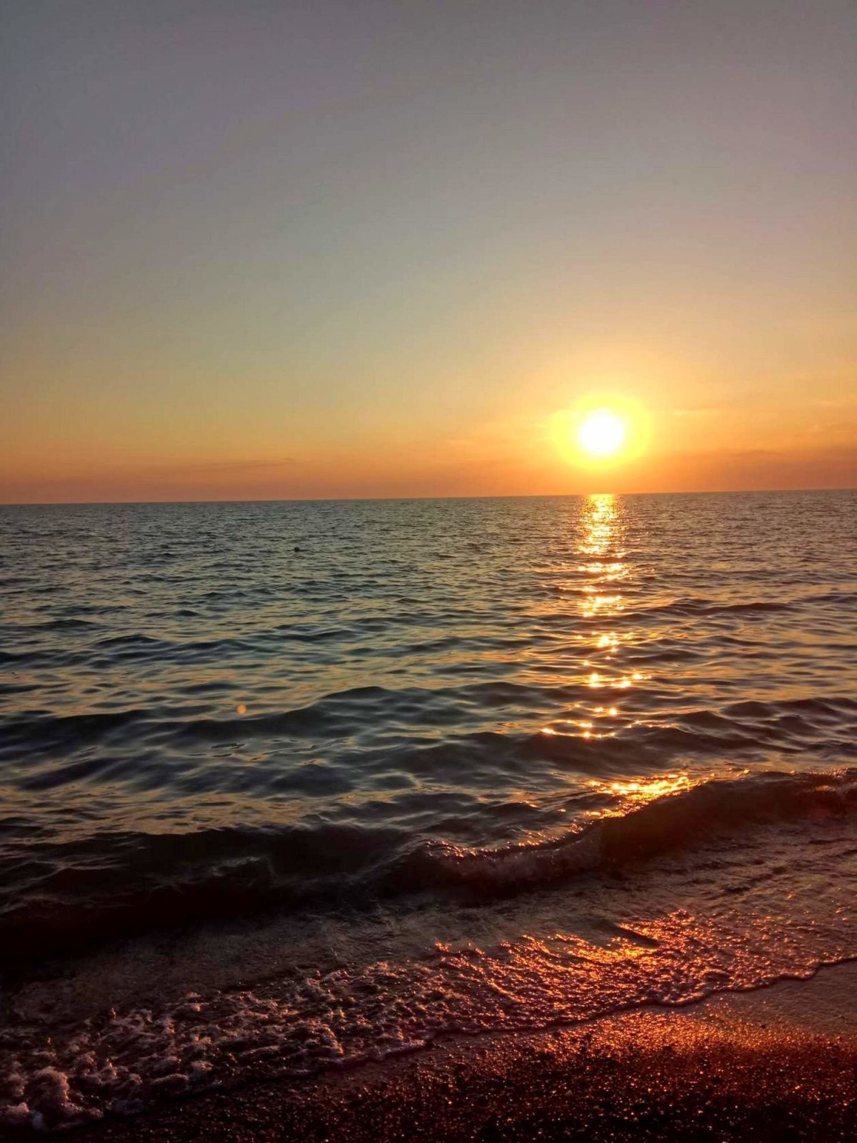 Рассвет на море