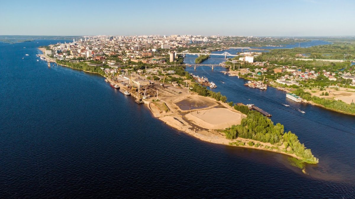 Стрелка рек Волги и Самары