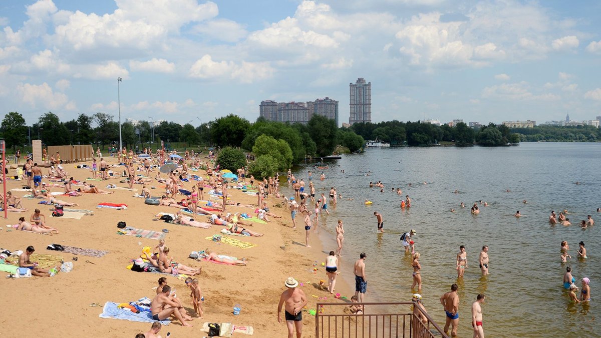 Строгино Пойма пляж