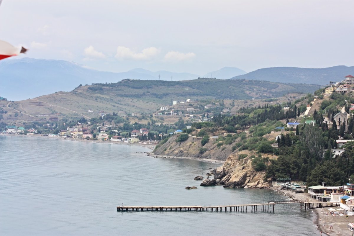 Алушта Малореченское вид сверху