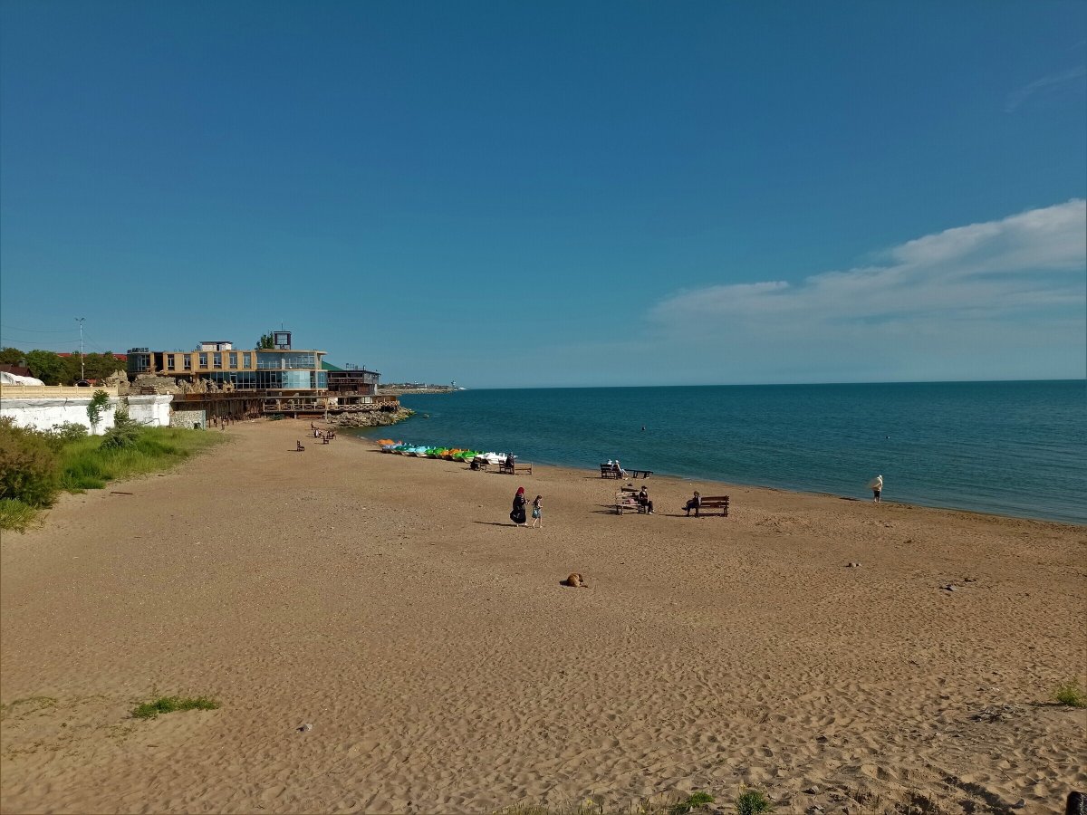 Каспийское море Махачкала пляж