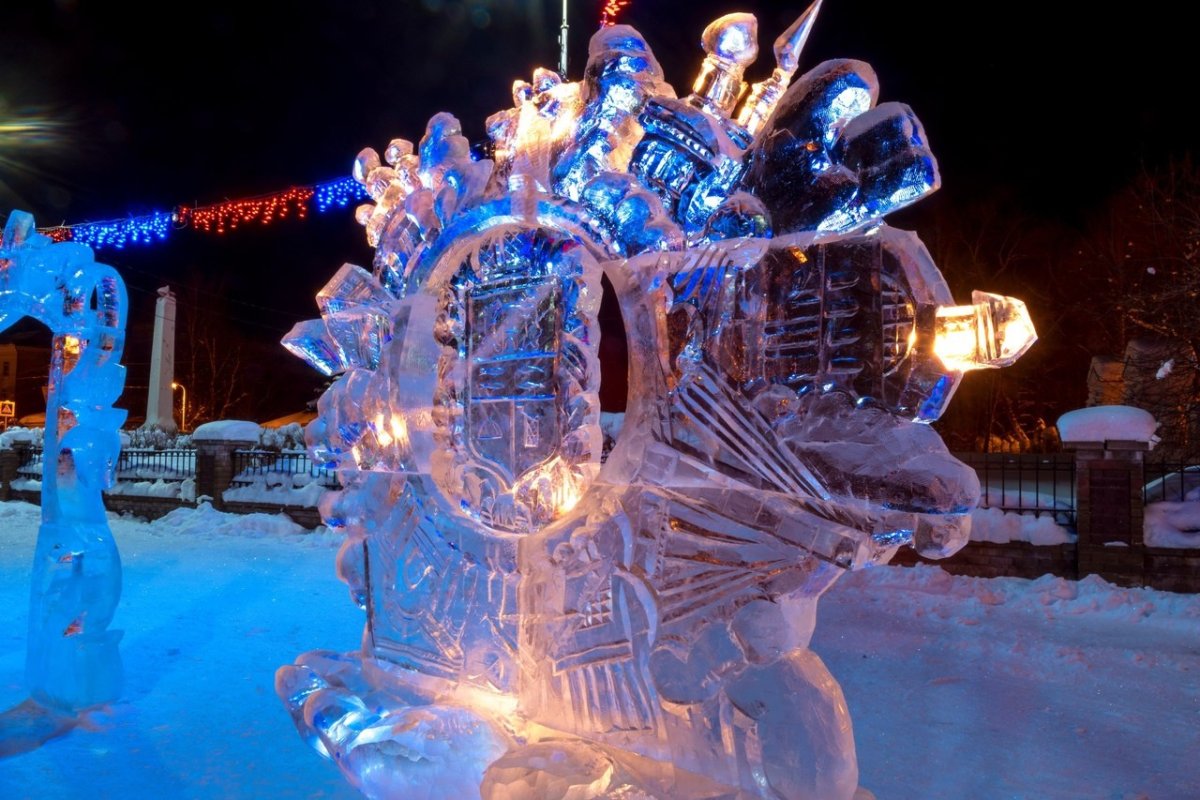 Череповец фестиваль ледяных скульптур 2021