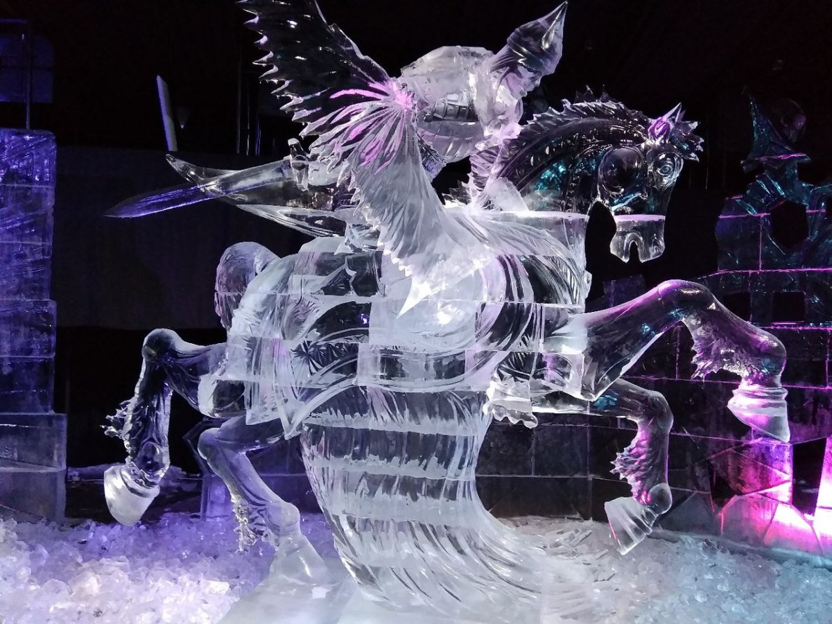 Ледяные скульптуры в Москве 2019-2020