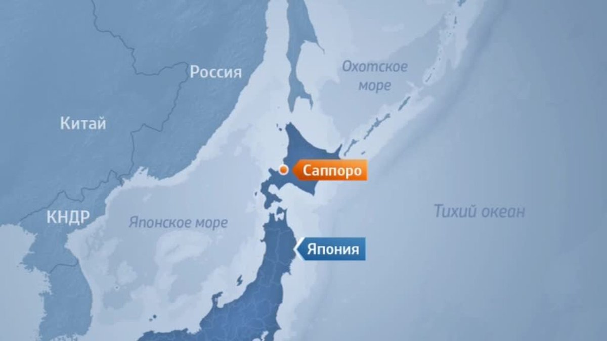 Карта замерзания японского моря