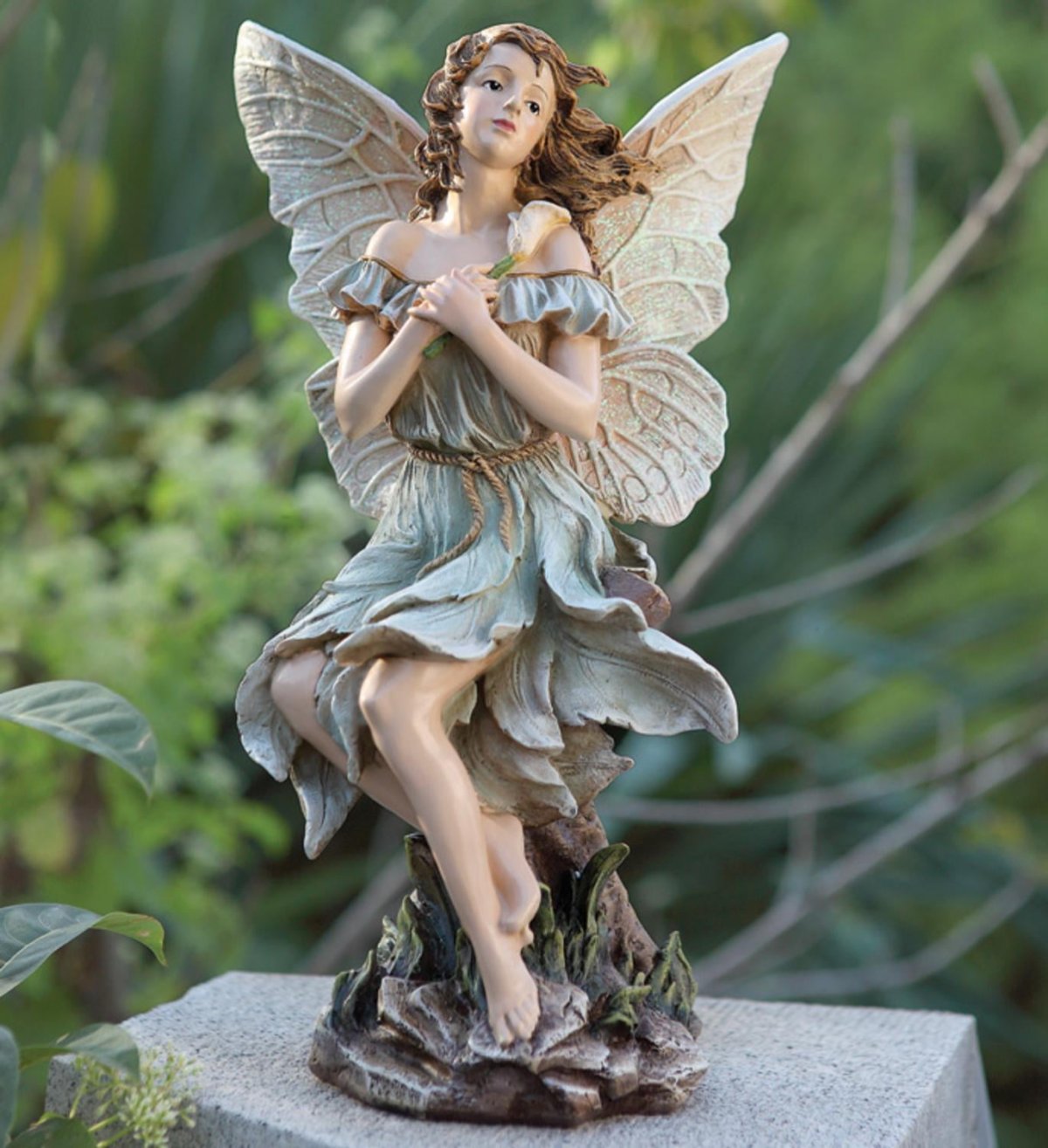Napco sitting Fairy Garden Statue