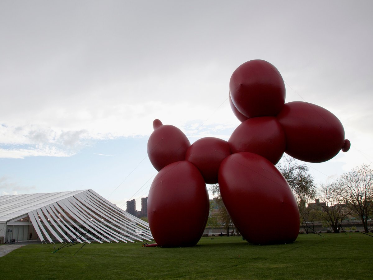 Inside giant Balloon Circus