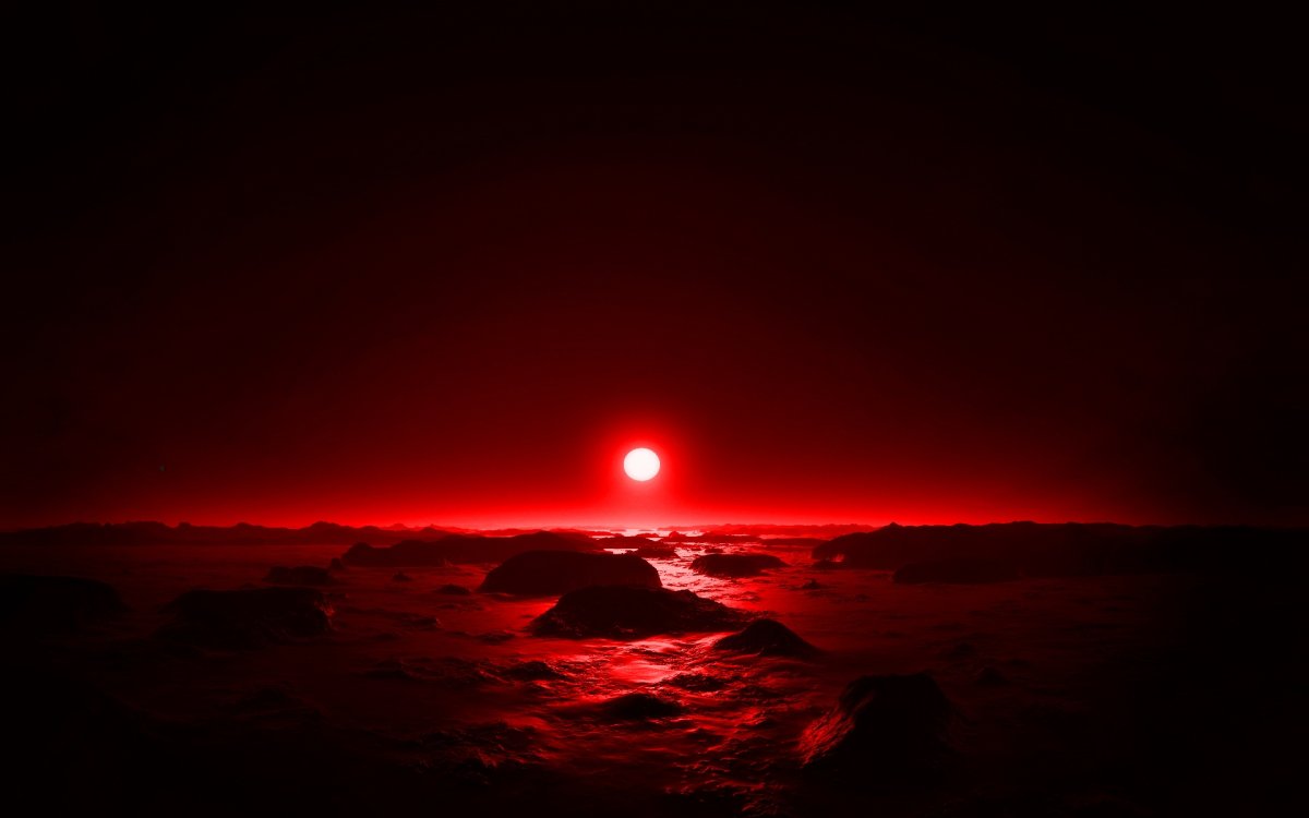 Красное небо