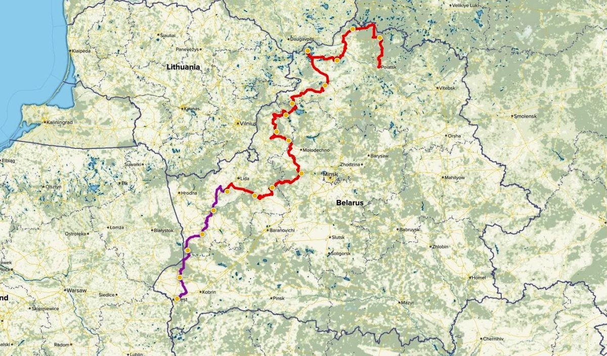Маршрут по замкам Беларуси из Полоцка