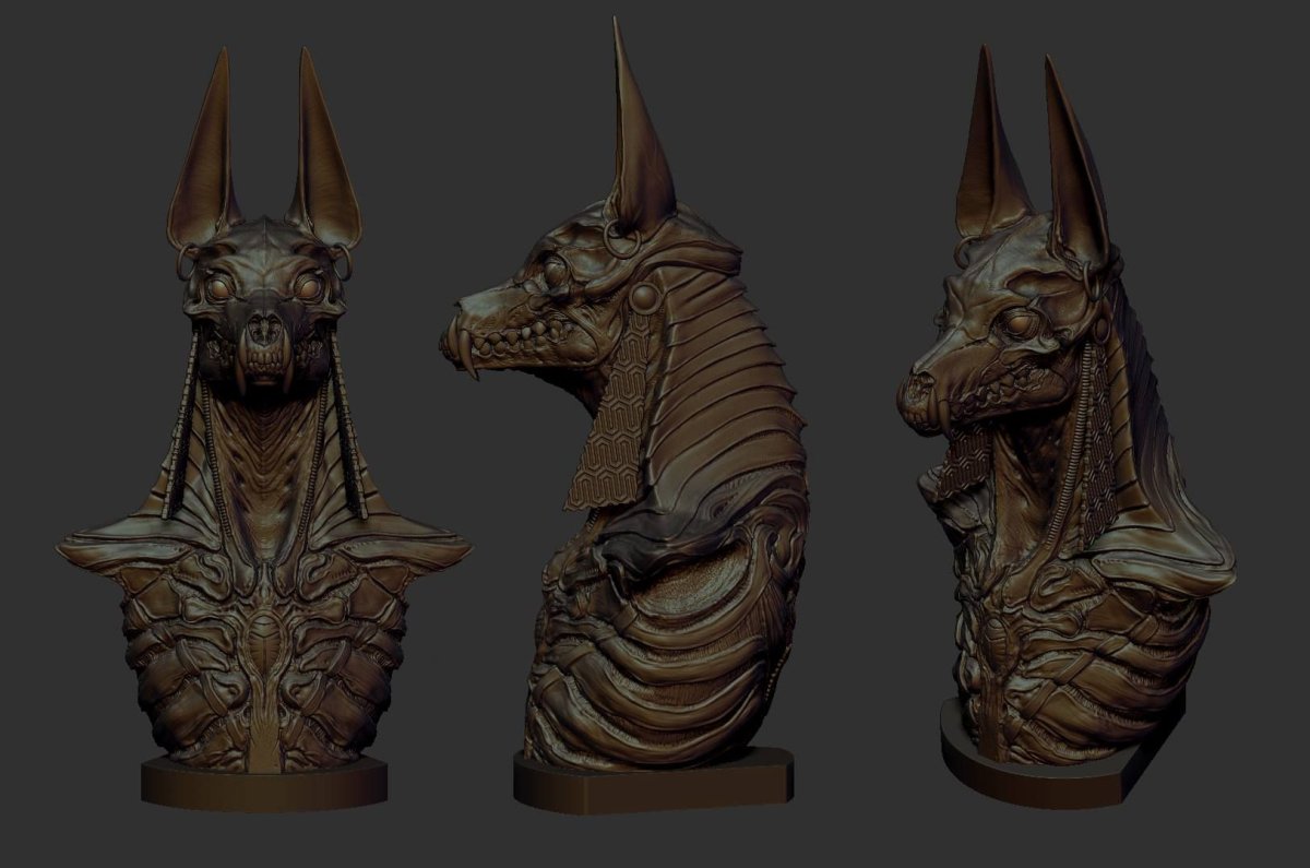 Анубис Zbrush