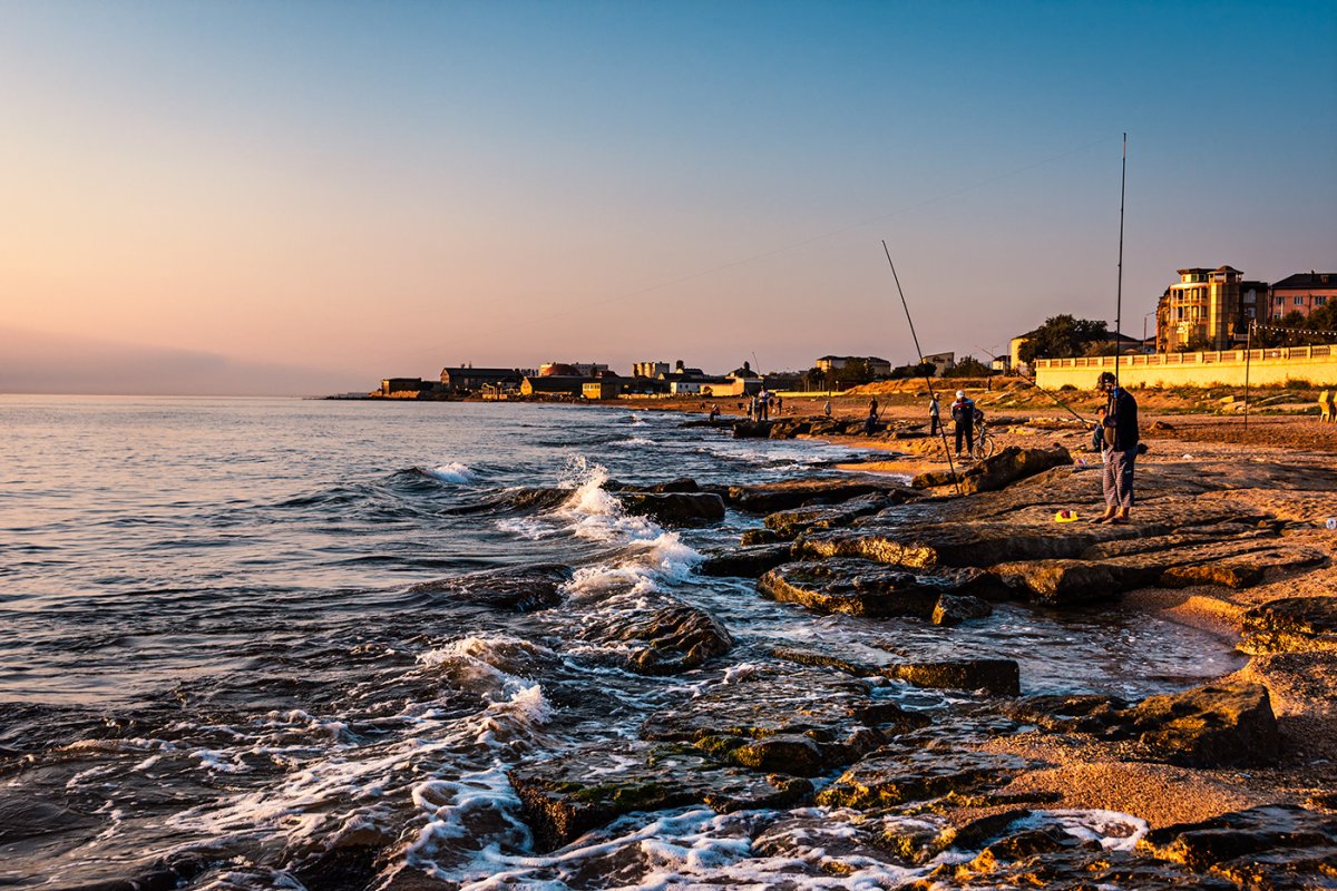 Каспийское море Дербент