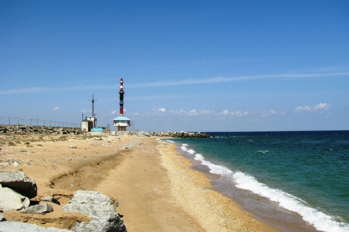 Махачкала берег Каспийского моря