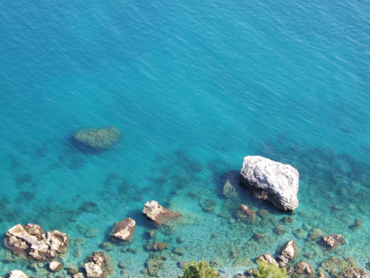 Прозрачное море сверху