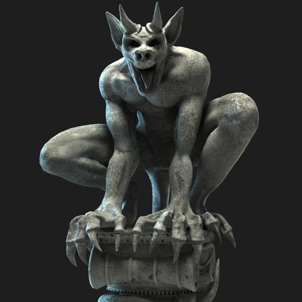 Горгулья 3d модель