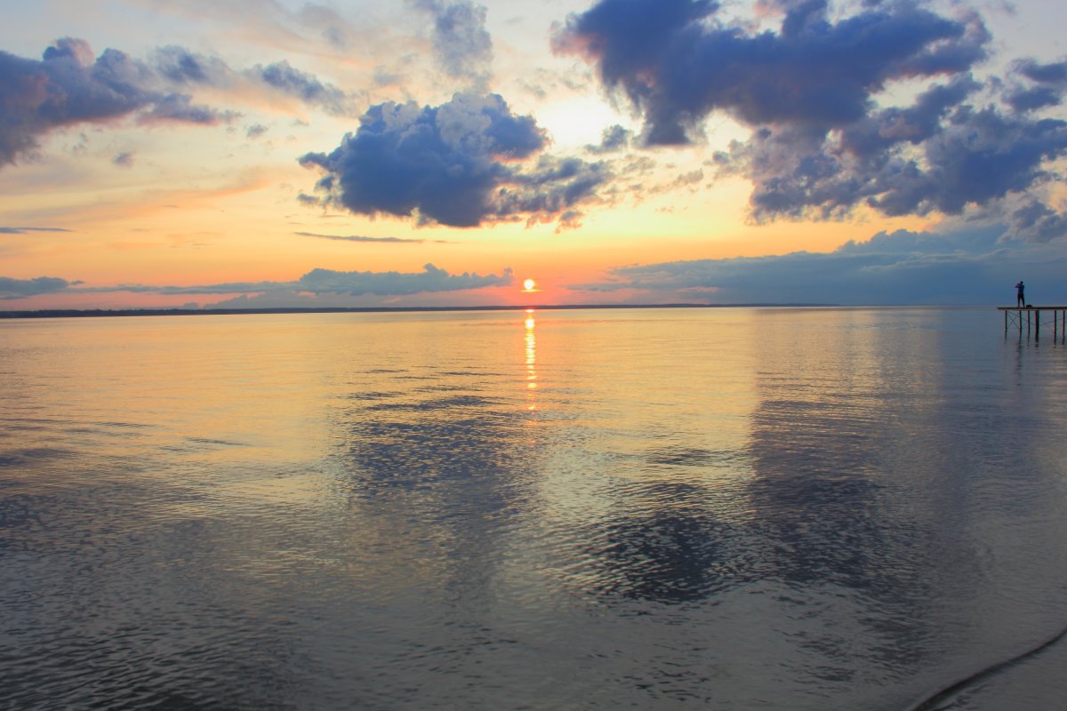 Море штиль закат