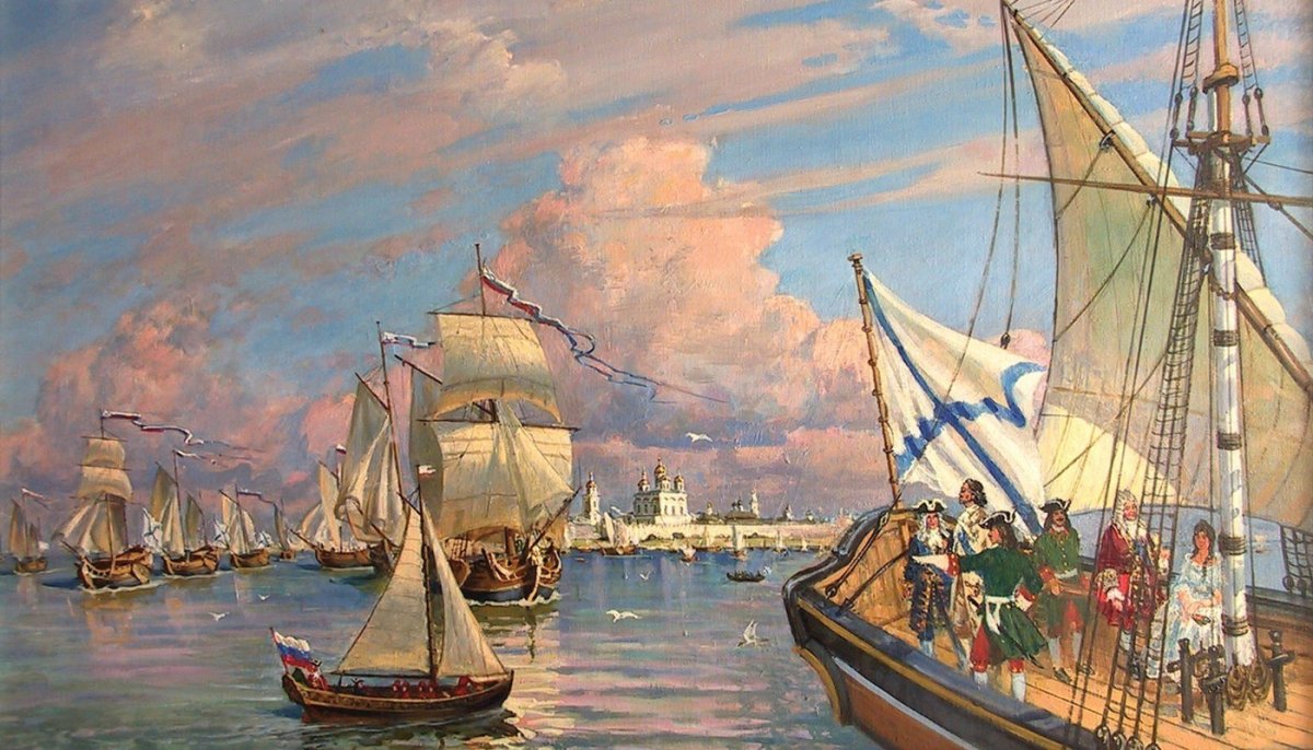 Владимир Яркин «первый выход в море кораблей Каспийской флотилии»