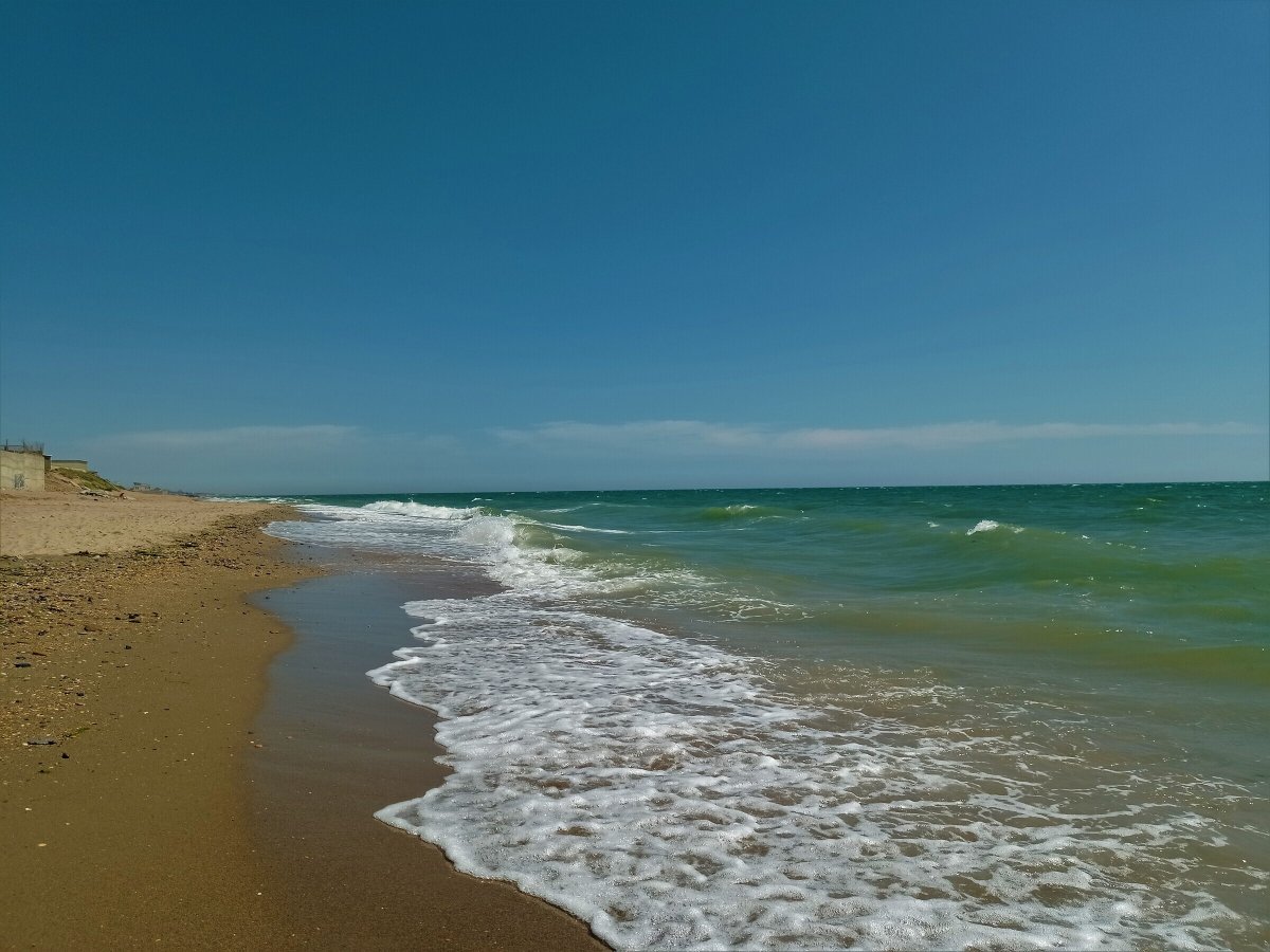 Каспийское море Махачкала пляж