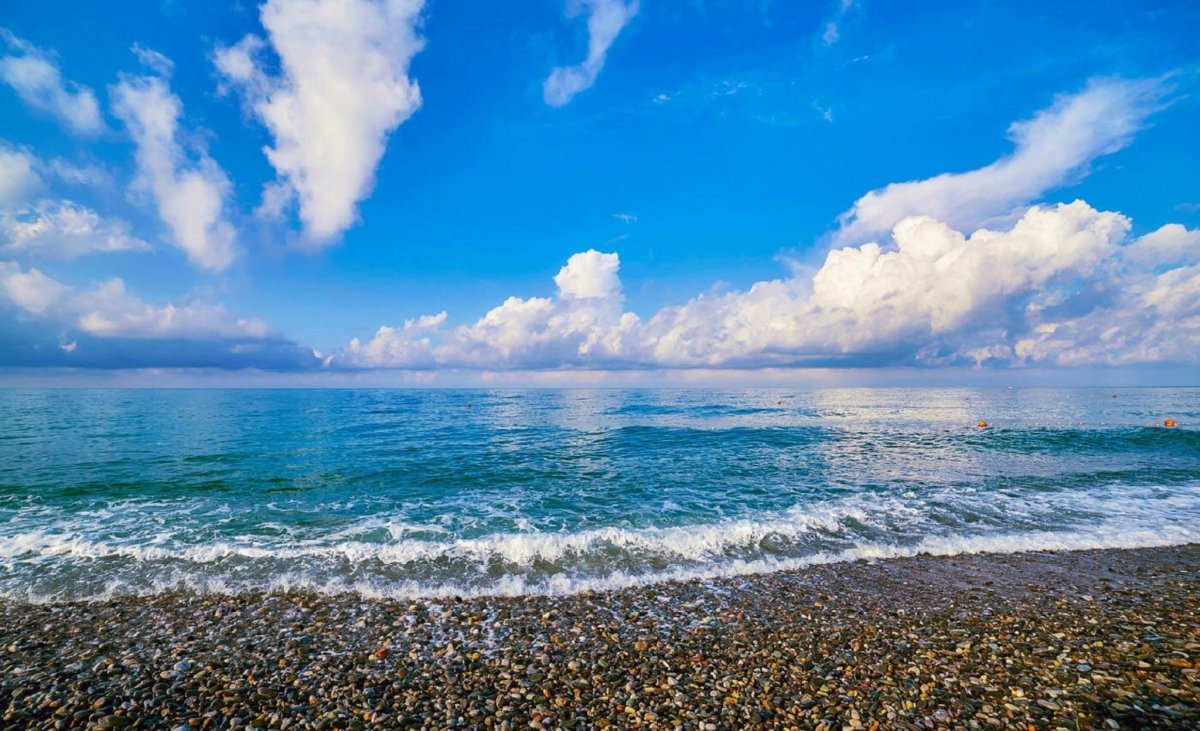 Черное море пляж Адлер