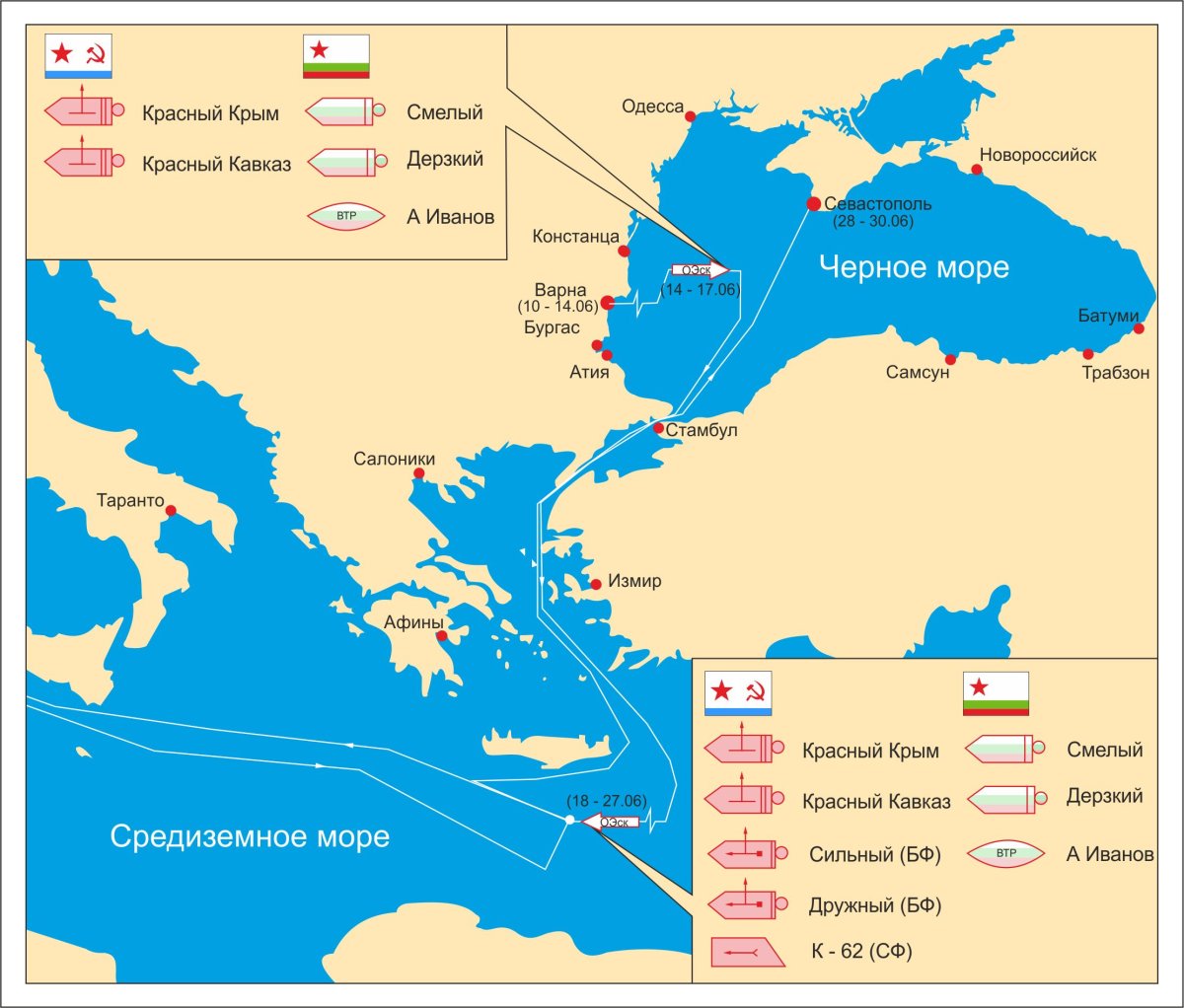 Из черного моря в Средиземное море