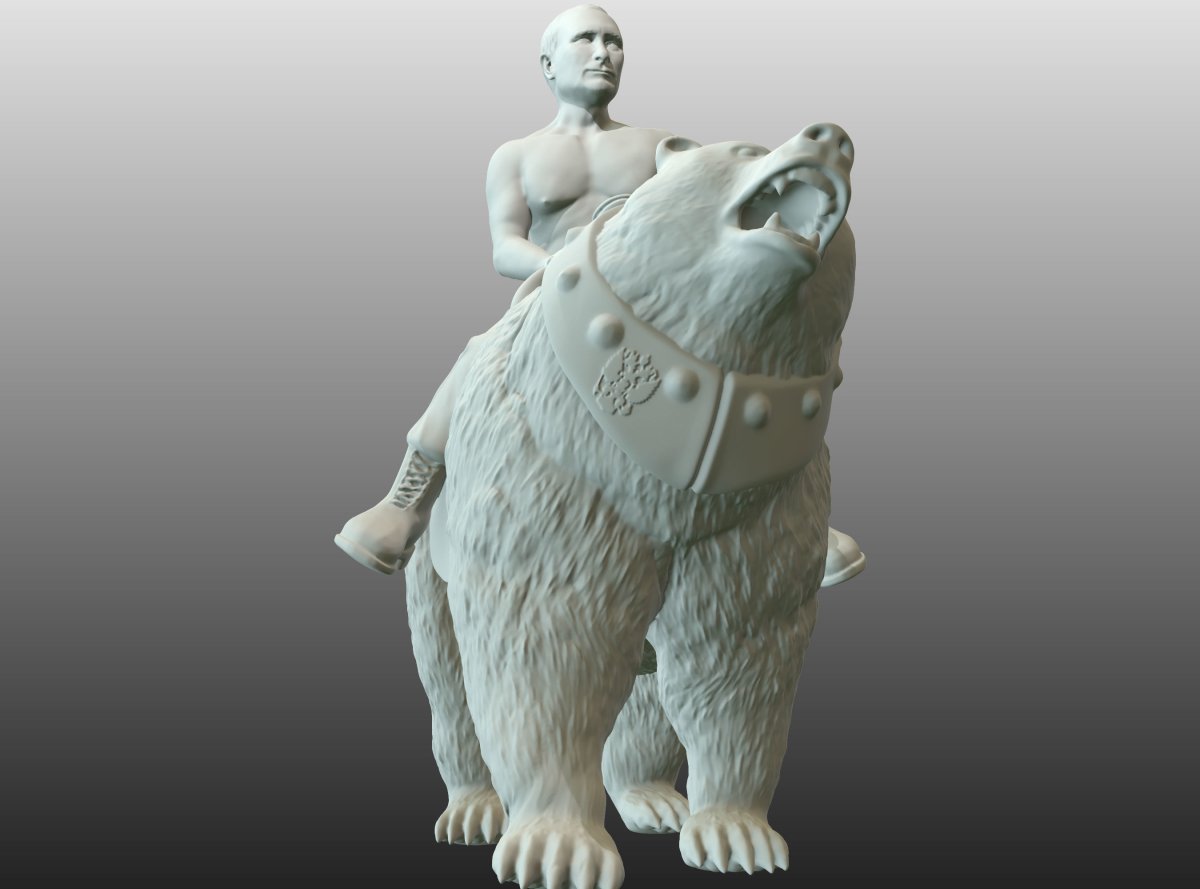 3d модель для принтера медведь
