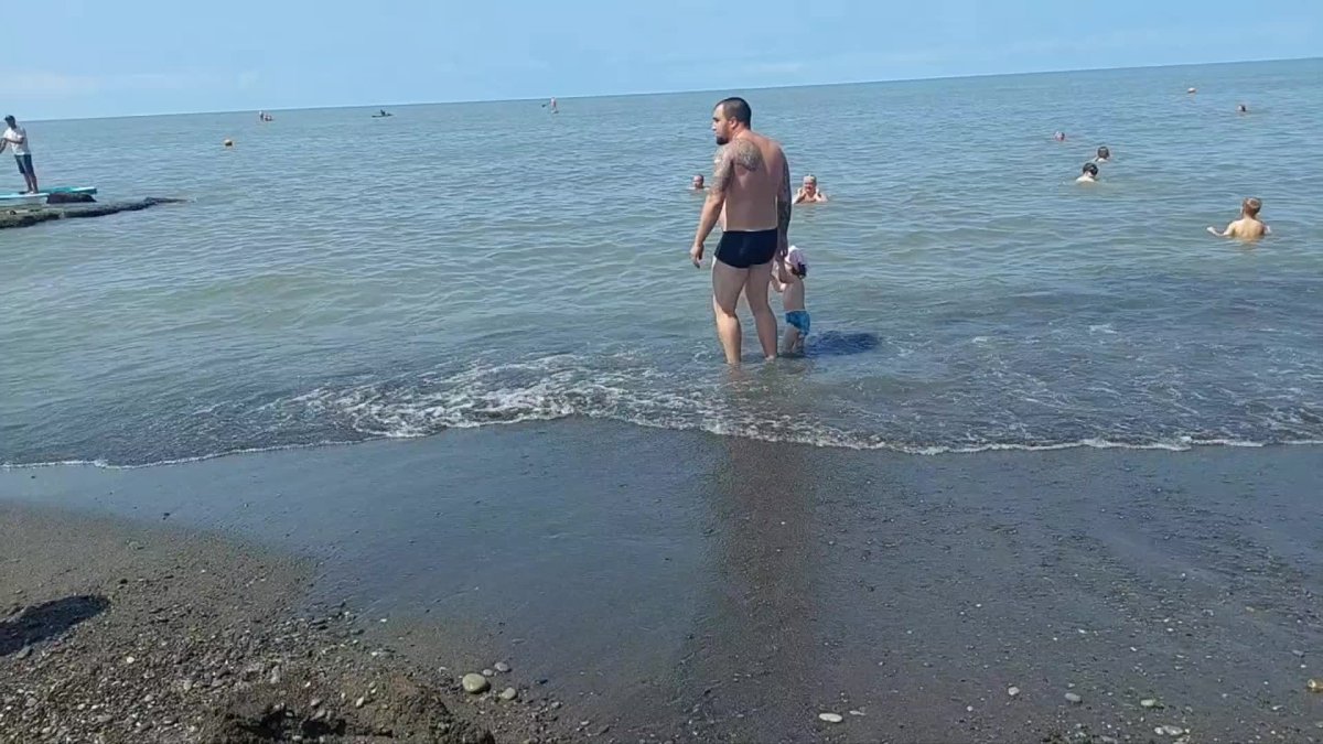 Черное море пляж