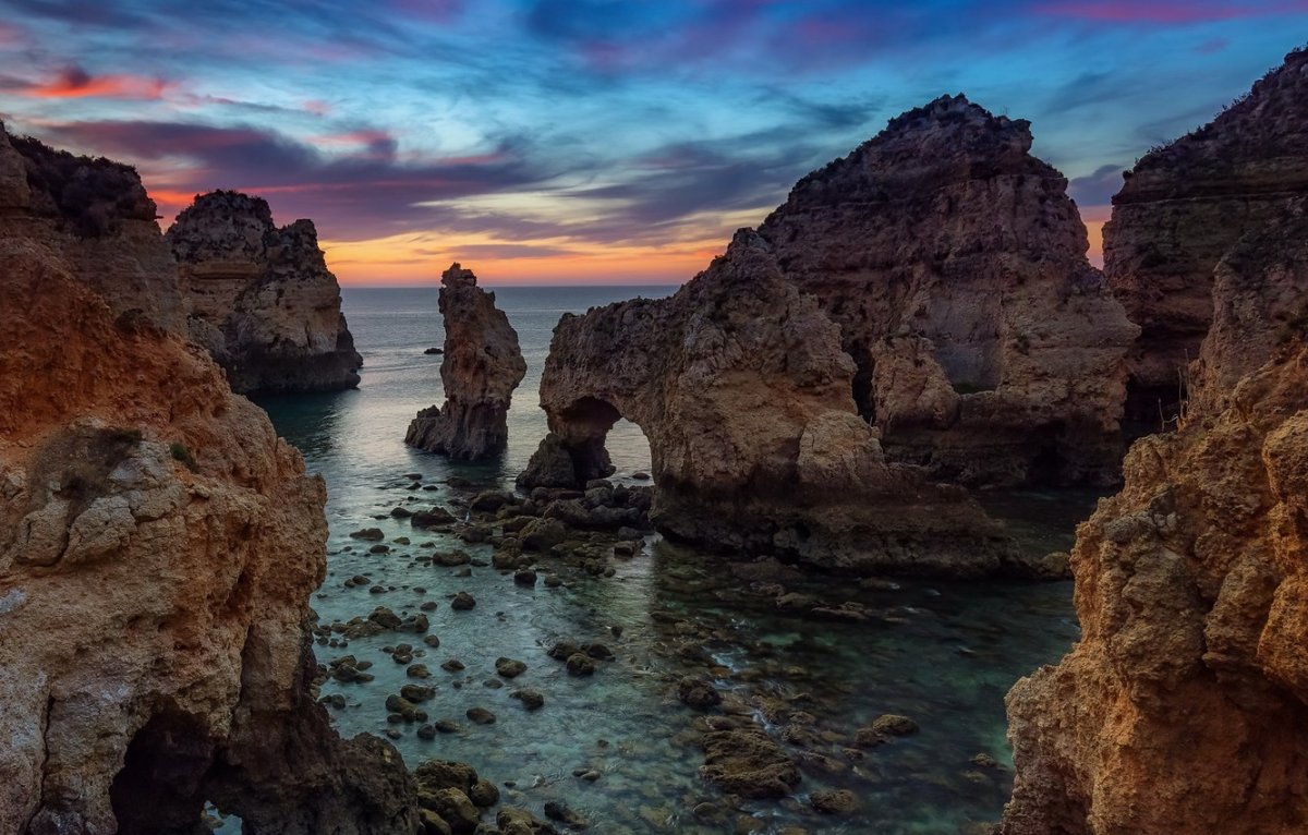 Ponta da Piedade в Алгарве самое красивое место