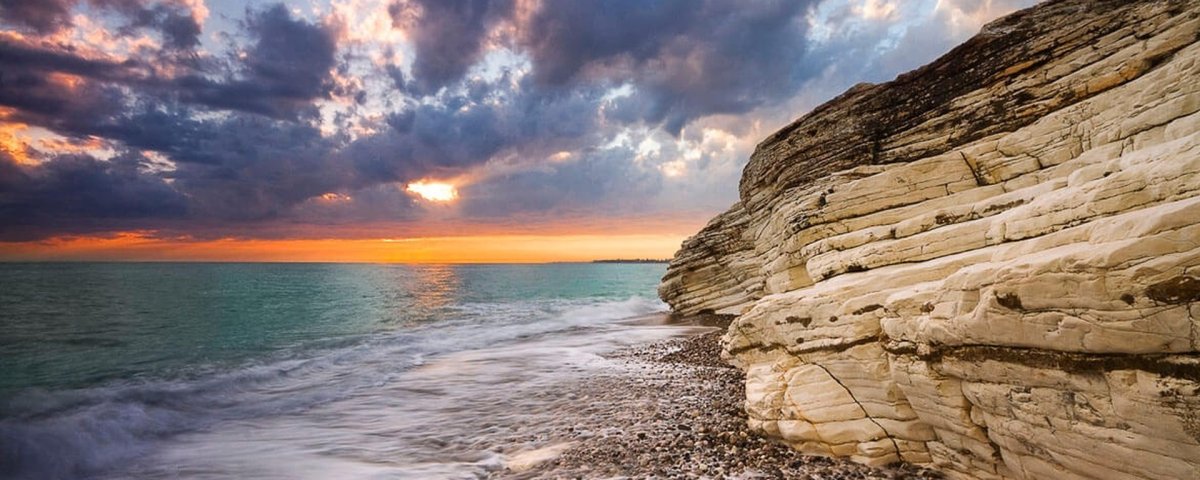Белые скалы Абхазия фото закат
