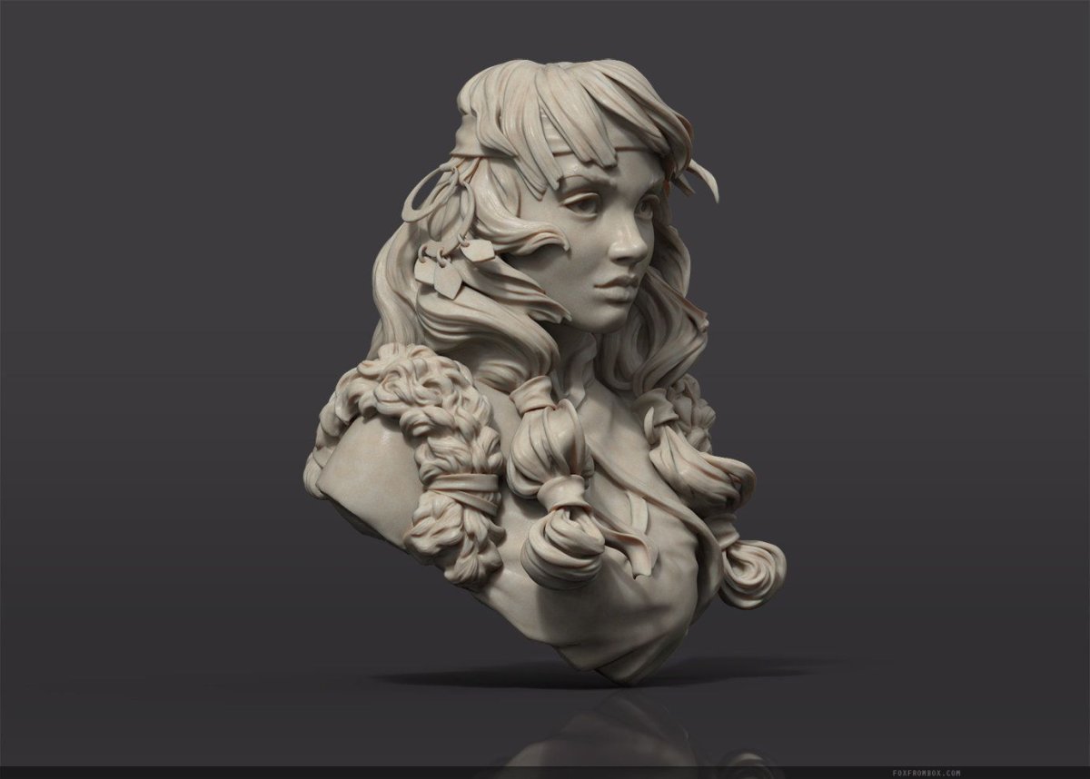 Zbrush 3d статуи
