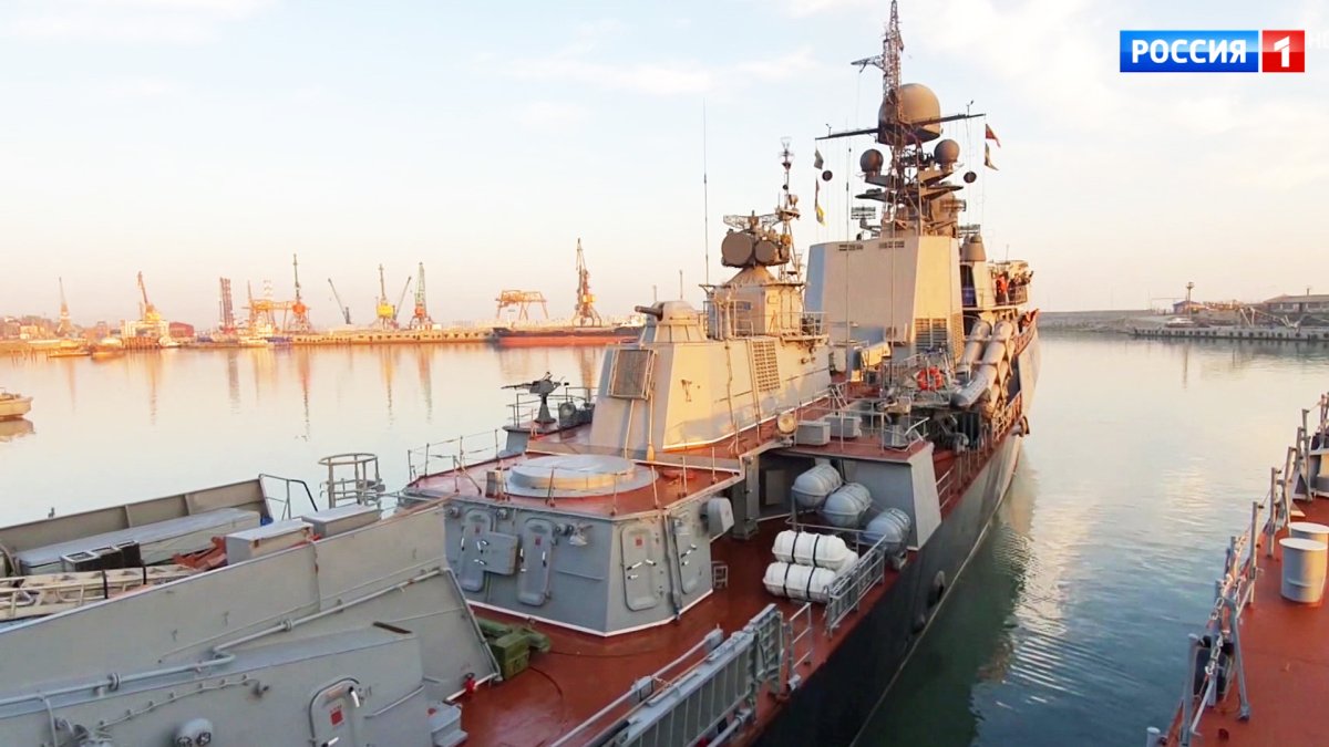 Корабли в Каспийском море сегодня в Каспийске