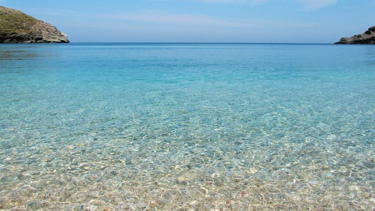 Цвет волны Эгейского моря