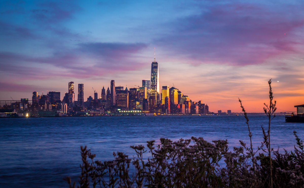Ext. Manhattan Skyline - establishing – Sunset