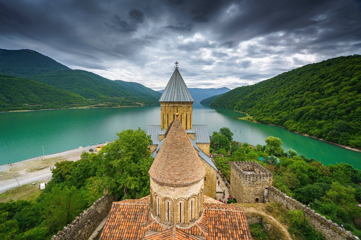Ананури Грузия водохранилище