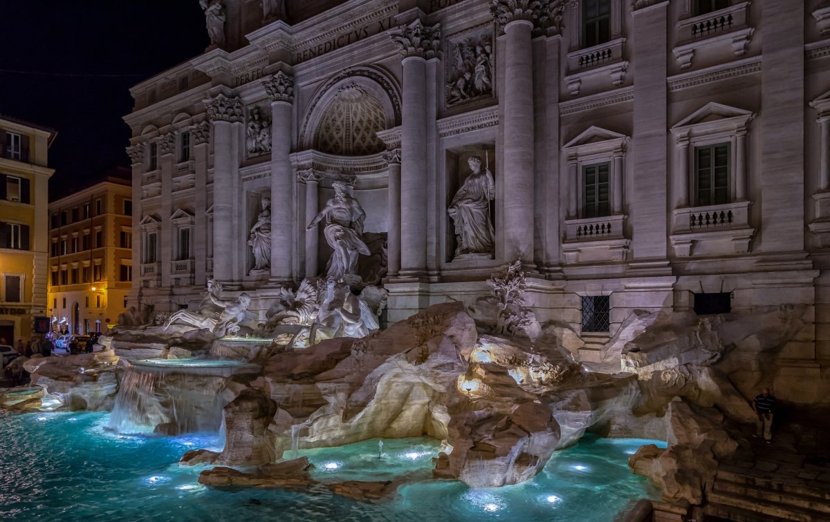 Фонтан Trevi, Рим, Италия