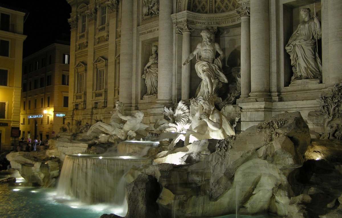 Фонтан Trevi, Рим, Италия
