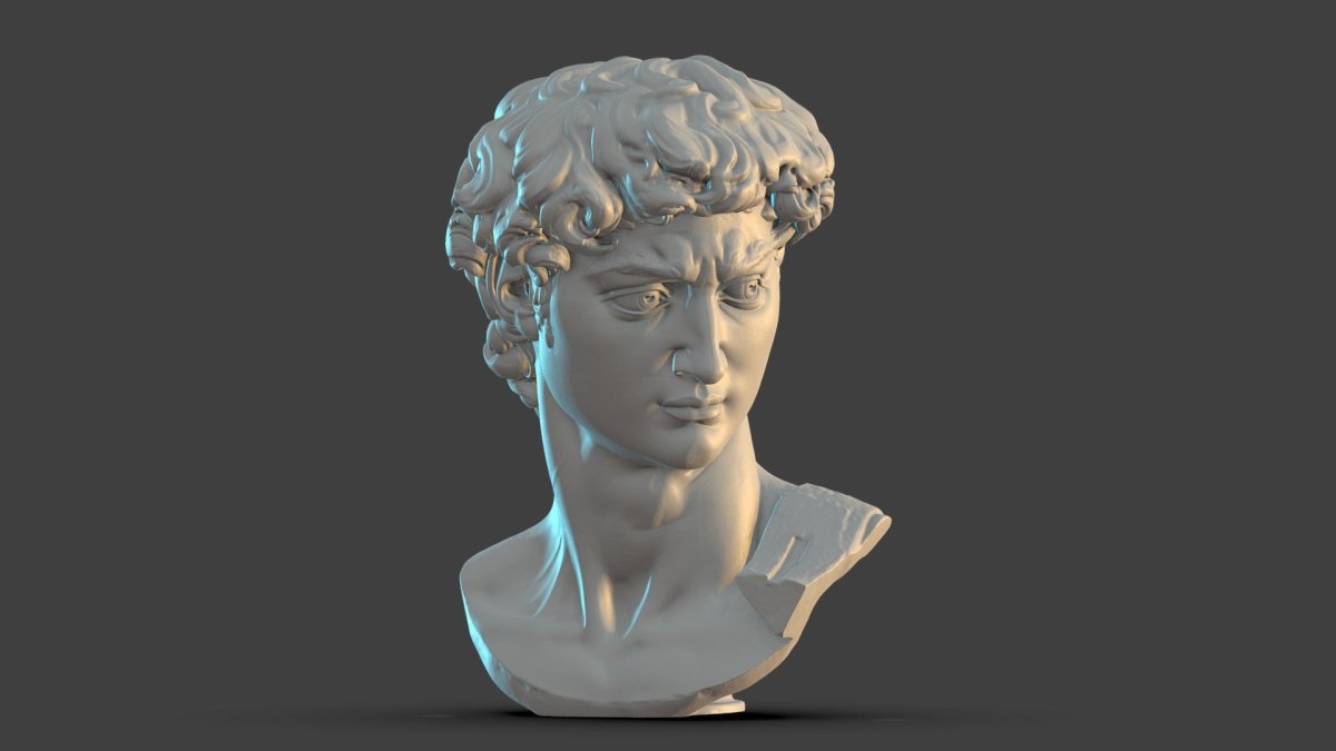 Давид Микеланджело 3d модель бюст